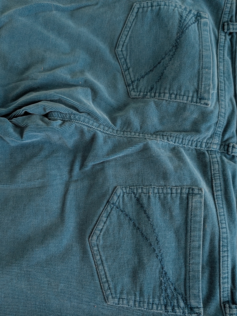 SO Teal & Red Corduroy Junior Size 15. 2 Pairs - Picture 4 of 8